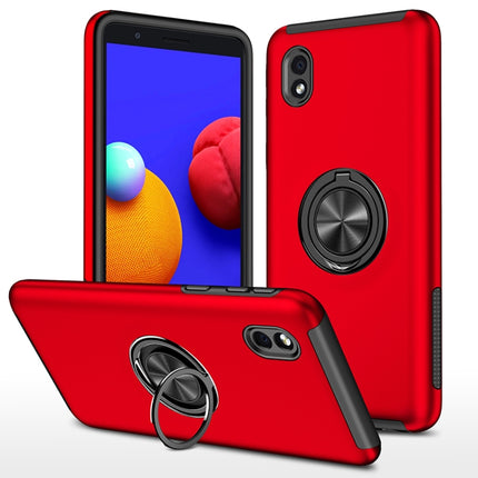 PC + TPU Shockproof Magnetic Protective Case with Invisible Ring Holder, For Samsung Galaxy A21s, For Samsung Galaxy A01 Core
