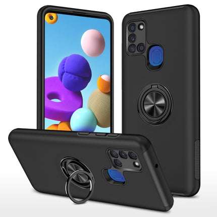 PC + TPU Shockproof Magnetic Protective Case with Invisible Ring Holder, For Samsung Galaxy A21s, For Samsung Galaxy A01 Core