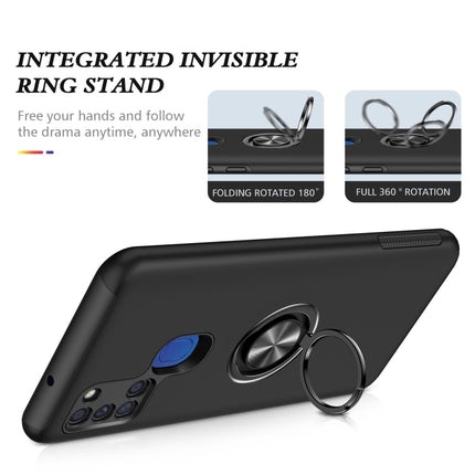 PC + TPU Shockproof Magnetic Protective Case with Invisible Ring Holder, For Samsung Galaxy A21s, For Samsung Galaxy A01 Core