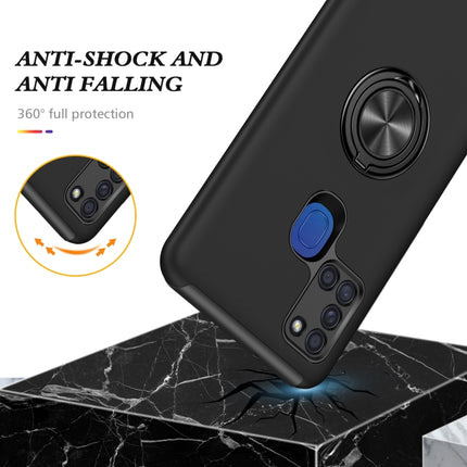 PC + TPU Shockproof Magnetic Protective Case with Invisible Ring Holder, For Samsung Galaxy A21s, For Samsung Galaxy A01 Core