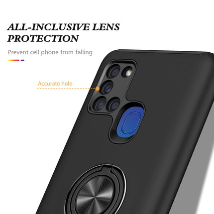 PC + TPU Shockproof Magnetic Protective Case with Invisible Ring Holder, For Samsung Galaxy A21s, For Samsung Galaxy A01 Core