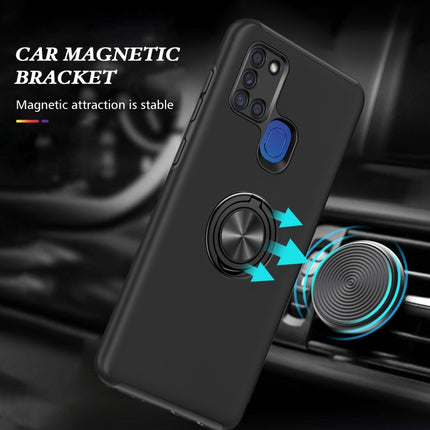 PC + TPU Shockproof Magnetic Protective Case with Invisible Ring Holder, For Samsung Galaxy A21s, For Samsung Galaxy A01 Core
