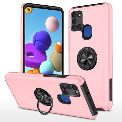 PC + TPU Shockproof Magnetic Protective Case with Invisible Ring Holder, For Samsung Galaxy A21s, For Samsung Galaxy A01 Core