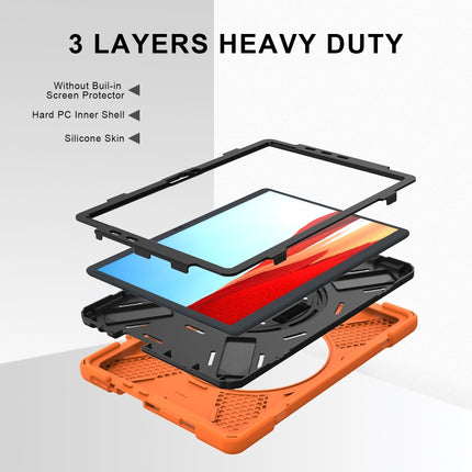 Shockproof Colorful Silicone + PC Protective Case with Holder & Hand Strap & Shoulder Strap, For Microsoft Surface Pro X / Pro X 2021