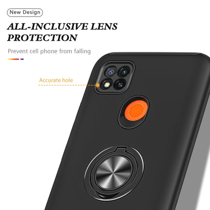 PC + TPU Shockproof Magnetic Protective Case with Invisible Ring Holder, For Xiaomi Redmi 9C