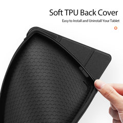 DUX DUCIS Domo Series Horizontal Flip Magnetic PU Leather Case with Three-folding Holder, For Samsung Galaxy Tab A7 Lite