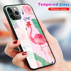 Colorful Painted Glass Case, For iPhone 11, For iPhone 11 Pro