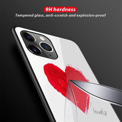 Colorful Painted Glass Case, For iPhone 11, For iPhone 11 Pro