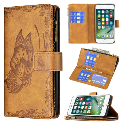 Flying Butterfly Embossing Pattern Zipper Horizontal Flip Leather Case with Holder & Card Slots & Wallet, For iPhone 8 / 7, For iPhone 8 Plus / 7 Plus, For iPhone XS / X, For iPhone XR