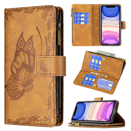 Flying Butterfly Embossing Pattern Zipper Horizontal Flip Leather Case with Holder & Card Slots & Wallet, For iPhone XS Max, For iPhone 11, For iPhone 11 Pro, For iPhone 11 Pro Max