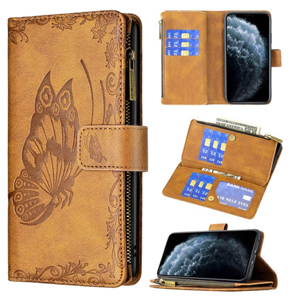 Flying Butterfly Embossing Pattern Zipper Horizontal Flip Leather Case with Holder & Card Slots & Wallet, For iPhone XS Max, For iPhone 11, For iPhone 11 Pro, For iPhone 11 Pro Max