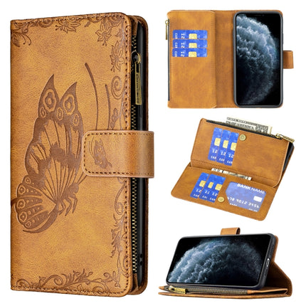 Flying Butterfly Embossing Pattern Zipper Horizontal Flip Leather Case with Holder & Card Slots & Wallet, For iPhone XS Max, For iPhone 11, For iPhone 11 Pro, For iPhone 11 Pro Max