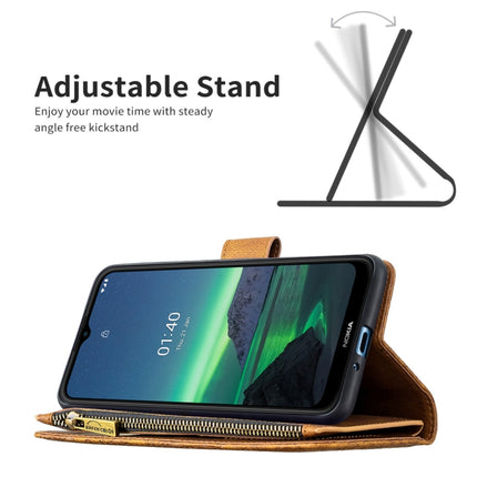 Flying Butterfly Embossing Pattern Zipper Horizontal Flip Leather Case with Holder & Card Slots & Wallet, For Nokia 1.4, For Nokia 3.4