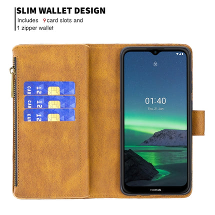 Flying Butterfly Embossing Pattern Zipper Horizontal Flip Leather Case with Holder & Card Slots & Wallet, For Nokia 1.4, For Nokia 3.4