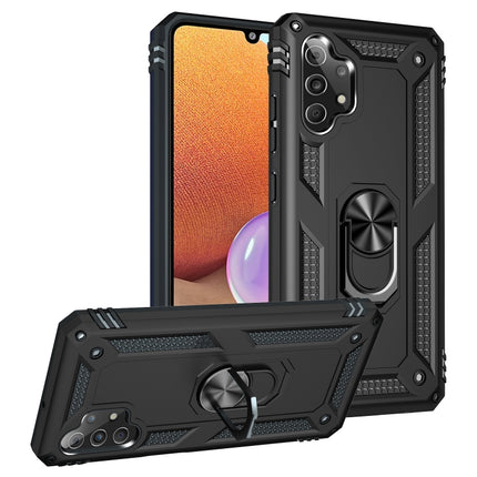 Shockproof TPU + PC Protective Case with 360 Degree Rotating Holder, For Samsung Galaxy A32 4G