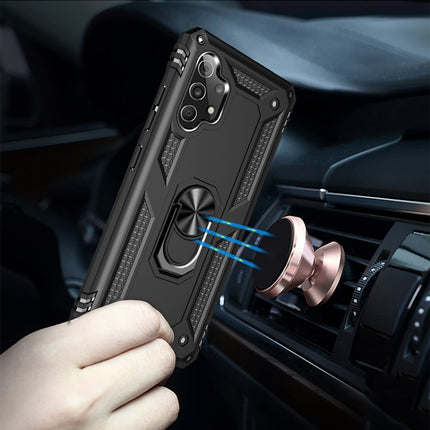 Shockproof TPU + PC Protective Case with 360 Degree Rotating Holder, For Samsung Galaxy A32 4G