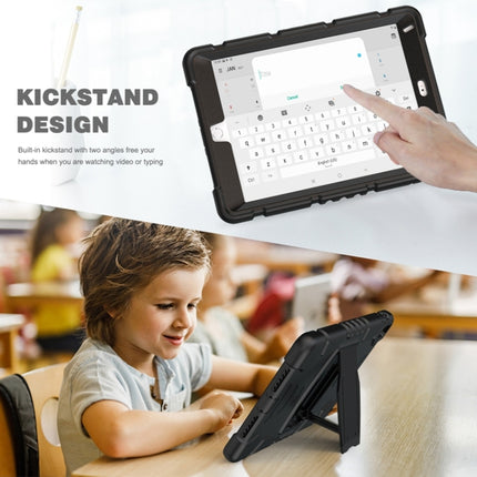 3-lagiger Schutzbildschirmrahmen + PC + stoßfeste Silikon-Kombinationshülle mit Halterung, für iPad 9.7 (2018) / (2017) / Air 2 / Pro 9.7, für iPad 10.2 2021/2020/2019