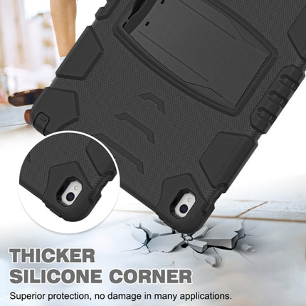 3-lagiger Schutzbildschirmrahmen + PC + stoßfeste Silikon-Kombinationshülle mit Halterung, für iPad Pro 10.5 (2019) / (2017)