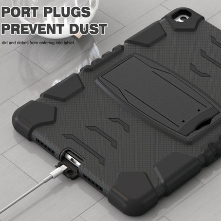 3-lagiger Schutzbildschirmrahmen + PC + stoßfeste Silikon-Kombinationshülle mit Halterung, für iPad Pro 10.5 (2019) / (2017)