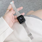For Apple Watch Series 7  41mm / & 6 & SE & 5 & 4 40mm / Silver Rose Gold