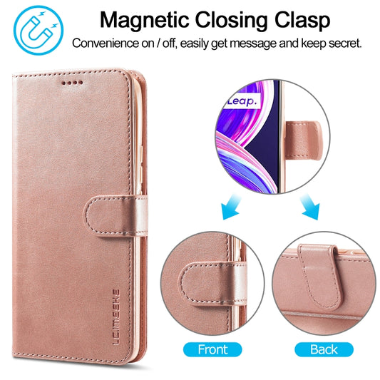 LC.IMEEKE Calf Texture Horizontal Flip Leather Case, with Holder & Card Slots & Wallet, For OPPO Realme 8 / 8 Pro, For OPPO F19 Pro/A94 4G/Reno 5F