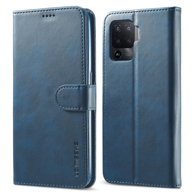 LC.IMEEKE Calf Texture Horizontal Flip Leather Case, with Holder & Card Slots & Wallet, For OPPO F19 Pro/A94 4G/Reno 5F
