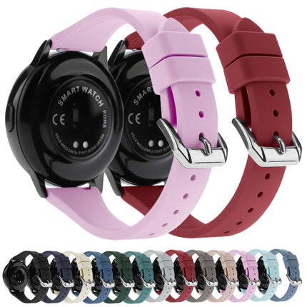 T-shaped Buckle Silicone Replacement Strap Watchband, 20mm
