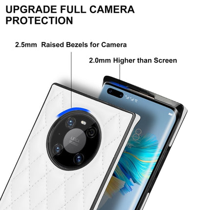 Elegant Rhombic Pattern Microfiber Leather +TPU Shockproof Case with Crossbody Strap Chain, For Huawei Mate 40 Pro, For Huawei Mate 20, For Huawei Mate 20 Lite, For Huawei Mate 20 Pro