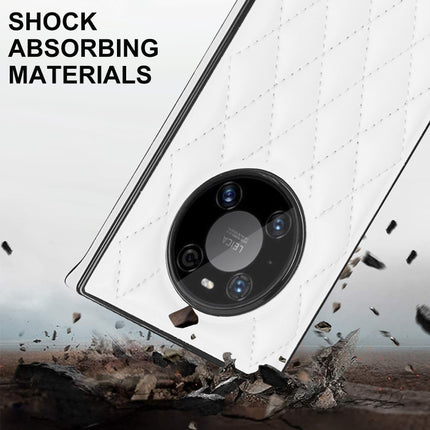 Elegant Rhombic Pattern Microfiber Leather +TPU Shockproof Case with Crossbody Strap Chain, For Huawei Mate 40 Pro, For Huawei Mate 20, For Huawei Mate 20 Lite, For Huawei Mate 20 Pro