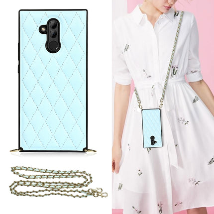 Elegant Rhombic Pattern Microfiber Leather +TPU Shockproof Case with Crossbody Strap Chain, For Huawei Mate 40 Pro, For Huawei Mate 20, For Huawei Mate 20 Lite, For Huawei Mate 20 Pro