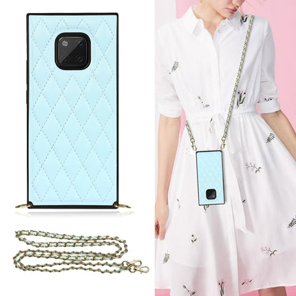 Elegant Rhombic Pattern Microfiber Leather +TPU Shockproof Case with Crossbody Strap Chain, For Huawei Mate 40 Pro, For Huawei Mate 20, For Huawei Mate 20 Lite, For Huawei Mate 20 Pro