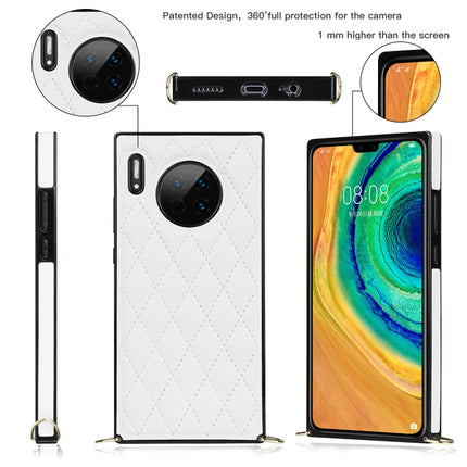 Elegant Rhombic Pattern Microfiber Leather +TPU Shockproof Case with Crossbody Strap Chain, For Huawei Mate 30, For Huawei P30 Pro, For Huawei P30 Lite, For Huawei P40