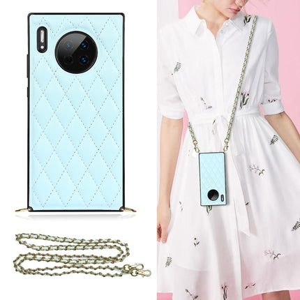 Elegant Rhombic Pattern Microfiber Leather +TPU Shockproof Case with Crossbody Strap Chain, For Huawei Mate 30, For Huawei P30 Pro, For Huawei P30 Lite, For Huawei P40