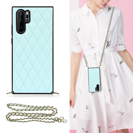 Elegant Rhombic Pattern Microfiber Leather +TPU Shockproof Case with Crossbody Strap Chain, For Huawei Mate 30, For Huawei P30 Pro, For Huawei P30 Lite, For Huawei P40