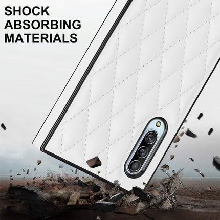 Elegant Rhombic Pattern Microfiber Leather +TPU Shockproof Case with Crossbody Strap Chain, For Samsung Galaxy A90 5G, For Samsung Galaxy Note10+, For Samsung Galaxy Note20 Ultra, For Samsung Galaxy S9+