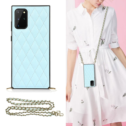Elegant Rhombic Pattern Microfiber Leather +TPU Shockproof Case with Crossbody Strap Chain, For Samsung Galaxy S20, For Samsung Galaxy S20+, For Samsung Galaxy S21 5G, For Samsung Galaxy S21+ 5G
