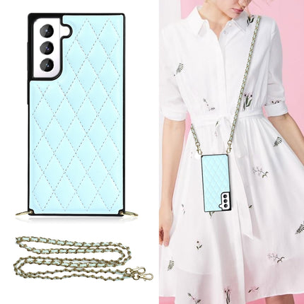 Elegant Rhombic Pattern Microfiber Leather +TPU Shockproof Case with Crossbody Strap Chain, For Samsung Galaxy S20, For Samsung Galaxy S20+, For Samsung Galaxy S21 5G, For Samsung Galaxy S21+ 5G