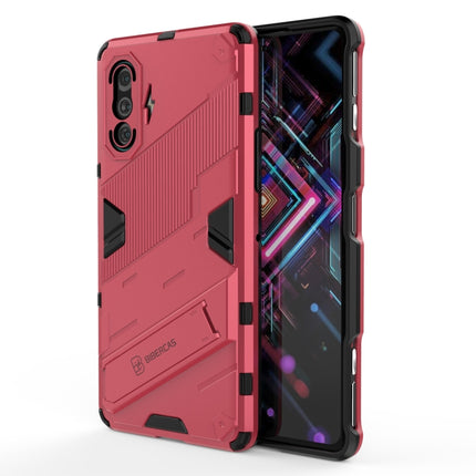 Punk Armor 2 in 1 PC + TPU Shockproof Case with Invisible Holder, For vivo V21, For Xiaomi Redmi K40 Gaming, For Honor Play 5T