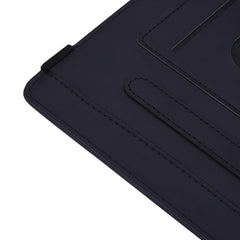 Funda de piel con relieve y diseño plegable doble con ranuras para tarjetas, soporte, ranura para bolígrafo y banda elástica, para iPad Pro de 9,7 pulgadas, para iPad 10,2 2021/2020/2019, para iPad 4, 3 y 2, para iPad Mini 2019, 4, 3 y 2