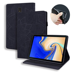 Calf Pattern Double Folding Design Embossed Leather Case with Holder & Card Slots & Pen Slot & Elastic Band, For Samsung Galaxy Tab A 10.5 T590 / T595, For Samsung Galaxy Tab S4 10.5 T830 / T835, For Samsung Galaxy Tab A 8.0 (2019)���������������������...