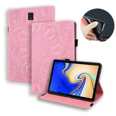 Calf Pattern Double Folding Design Embossed Leather Case with Holder & Card Slots & Pen Slot & Elastic Band, For Samsung Galaxy Tab A 10.5 T590 / T595, For Samsung Galaxy Tab S4 10.5 T830 / T835, For Samsung Galaxy Tab A 8.0 (2019)���������������������...