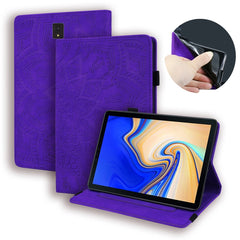 Calf Pattern Double Folding Design Embossed Leather Case with Holder & Card Slots & Pen Slot & Elastic Band, For Samsung Galaxy Tab A 10.5 T590 / T595, For Samsung Galaxy Tab S4 10.5 T830 / T835, For Samsung Galaxy Tab A 8.0 (2019)���������������������...