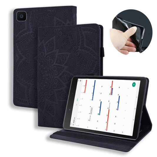 Calf Pattern Double Folding Design Embossed Leather Case with Holder & Card Slots & Pen Slot & Elastic Band, For Samsung Galaxy Tab A 8.0 (2019), For Samsung Galaxy Tab A 10.1 (2019), For Samsung Galaxy Tab S5e 10.5 T720 / T725