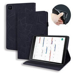 Funda de piel con relieve y diseño plegable doble con ranuras para tarjetas, ranura para bolígrafo y banda elástica para Samsung Galaxy Tab A 8.0 (2019), Samsung Galaxy Tab A 10.1 (2019) y Samsung Galaxy Tab S5e 10.5 T720/T725