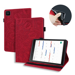 Calf Pattern Double Folding Design Embossed Leather Case with Holder & Card Slots & Pen Slot & Elastic Band, For Samsung Galaxy Tab A 10.5 T590 / T595, For Samsung Galaxy Tab S4 10.5 T830 / T835, For Samsung Galaxy Tab A 8.0 (2019)���������������������...