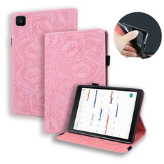 Calf Pattern Double Folding Design Embossed Leather Case with Holder & Card Slots & Pen Slot & Elastic Band, For Samsung Galaxy Tab A 10.5 T590 / T595, For Samsung Galaxy Tab S4 10.5 T830 / T835, For Samsung Galaxy Tab A 8.0 (2019)���������������������...