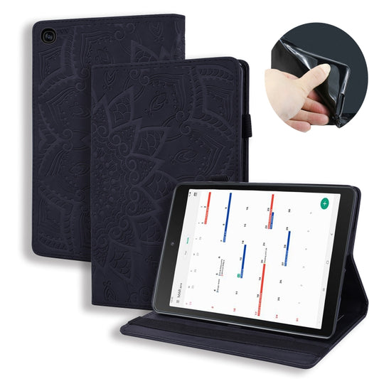 Calf Pattern Double Folding Design Embossed Leather Case with Holder & Card Slots & Pen Slot & Elastic Band, For Samsung Galaxy Tab S5e 10.5 T720 / T725, For Samsung Galaxy Tab S6 T860 / T865