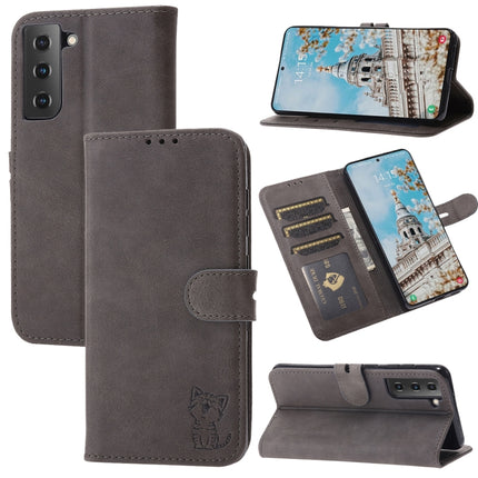 Embossed Happy Cat Pattern Horizontal Flip Leather Case with Holder & Card Slots & Wallet, For Samsung Galaxy S21 FE, For Samsung Galaxy A12, For Samsung Galaxy A22 4G, For Samsung Galaxy A22 5G EU Version