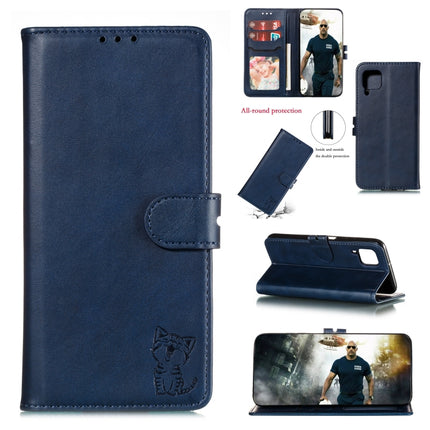 Embossed Happy Cat Pattern Horizontal Flip Leather Case with Holder & Card Slots & Wallet, For Samsung Galaxy S21 FE, For Samsung Galaxy A12, For Samsung Galaxy A22 4G, For Samsung Galaxy A22 5G EU Version