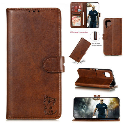 Embossed Happy Cat Pattern Horizontal Flip Leather Case with Holder & Card Slots & Wallet, For Samsung Galaxy S21 FE, For Samsung Galaxy A12, For Samsung Galaxy A22 4G, For Samsung Galaxy A22 5G EU Version